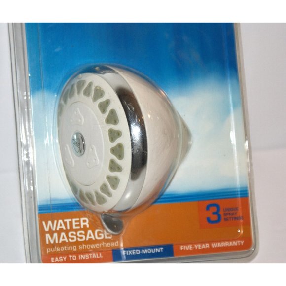 Waterpik Water Massage Fixed Mount New in Package 3 Unique Spray Settings - Picture 2 of 4